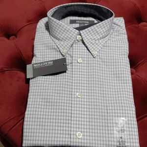 Kenneth Cole Reaction Men's Gray Plaid Shirt